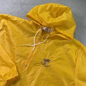 Vintage Wild Turkey Anorak Windbreaker XL Yellow Nylon 3 Strikes Korea 80s 90s